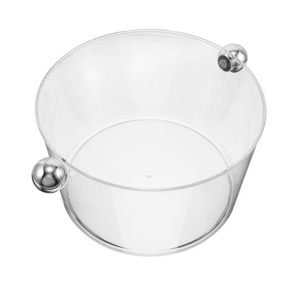 OULII Acrylic Design Ice Bucket Transparent Acrylic Beverage Chilling Party Use Outdoor Picnics 1Set