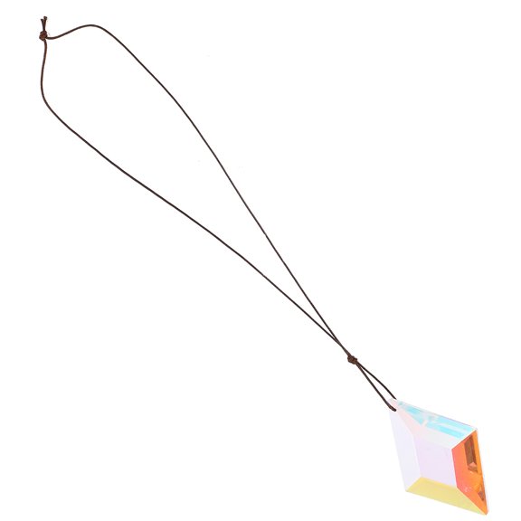 OULII Transparent Crystal Hanging Prism for Window Sun Catcher Indoor Hanging Decor