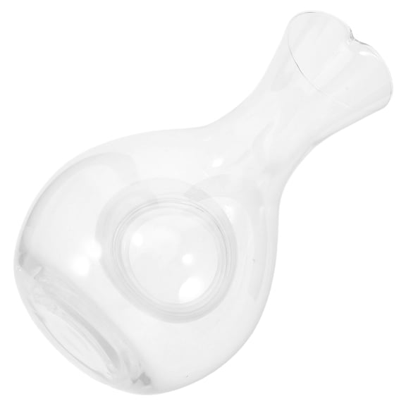 OULII Glass Small Wine Jug with Thumb Grip for Quick Cooling and Temperature Retention