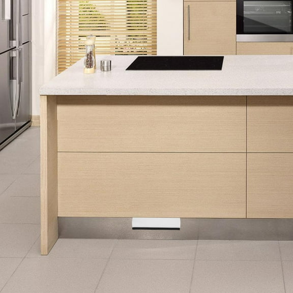 OULII Easy Install White Foot Handle for Cabinet Trash Can Pull Out Organizer