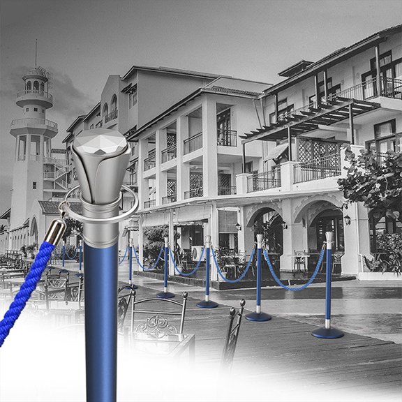 OULII Twisted Stanchion Rope for , Queue Management, and Effective Barrier Division
