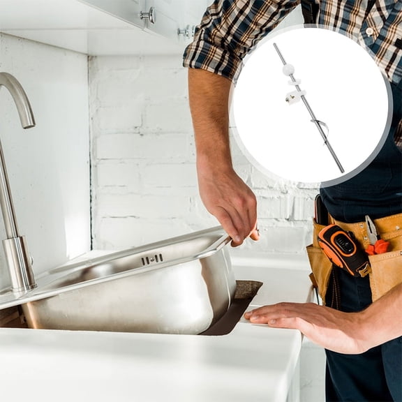 OULII lavatory faucets bathroom Sink Pivot Rod Plastic Powerful Drainage 1Set