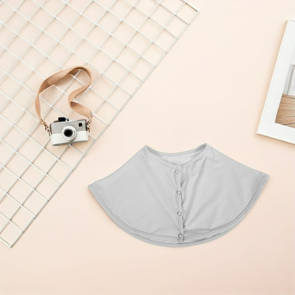 OULII Light Grey Nylon Sun Protection Neck Gaiter for Women's Breathable UV Shield Ideal for Outdoor Activities Size 29.5 x 9.5 Inches