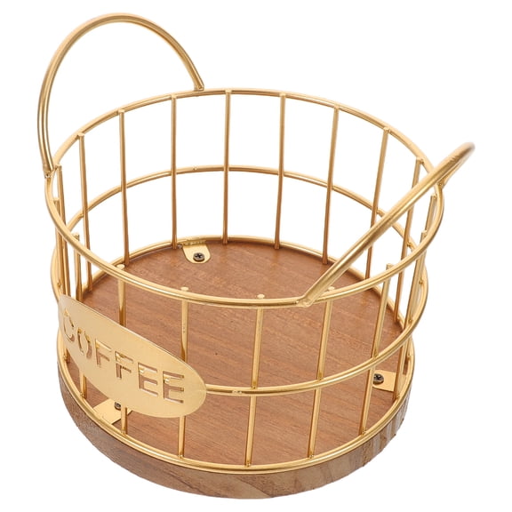 OULII Metal Coffee Pod Organizer Basket for Kitchen and Office with Space Saving Storage
