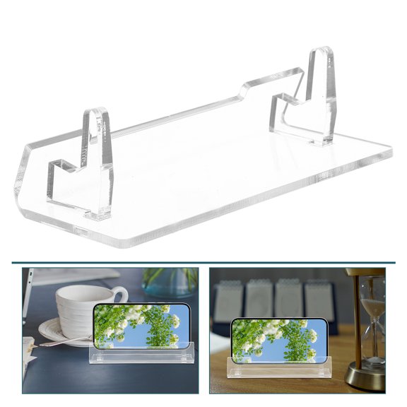OULII Versatile Transparent Acrylic Display Stand for Mobile Phones Game Consoles and Tablets for Desk Use