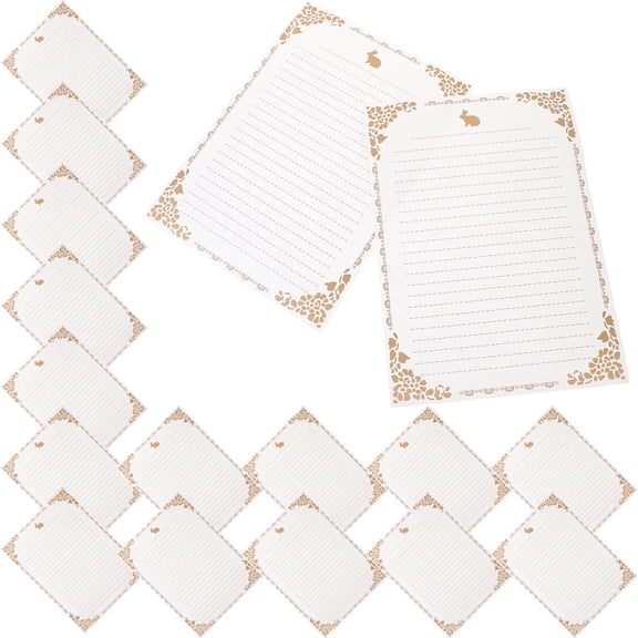 OULII Vintage Letter Writing Paper with Charming Decorative Patterns for Expressive Writing