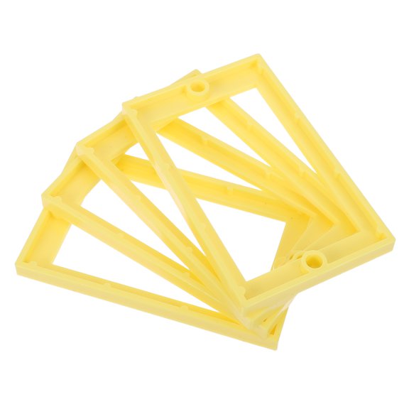 OULII Wall Outlet Box Extension Ring Yellow with Screws for Renovation and Secure Socket Mounting