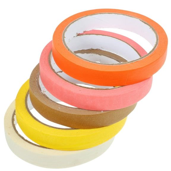 OULII Adhesive Washi Tape Rolls in Assorted Colors for DIY Decoration and Paper Crafts