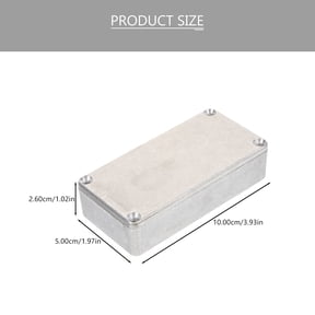 OULII Waterproof Electric Box Guitar Effect Box Aluminum Silver for Musicians 1 Set