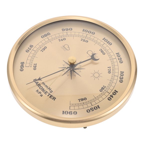 OULII Weather Forecasting Barometer for Home Featuring Large Dial and No Liquid Pressure Meter