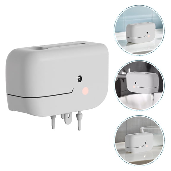 OULII Universal Fit Whale Bath Spout Cover Dark Grey Plastic Protector