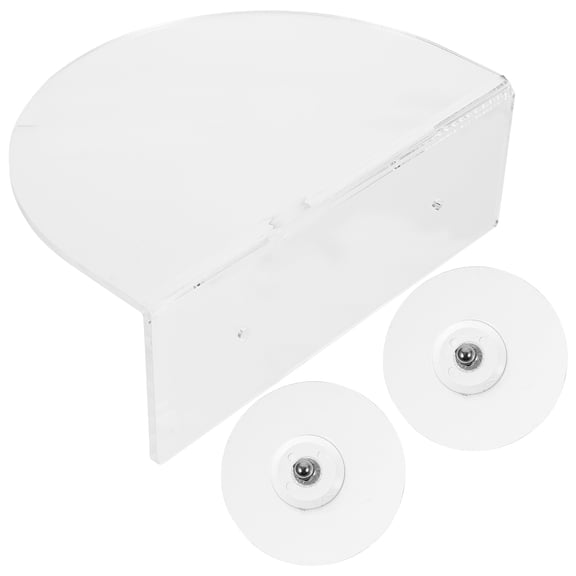 OULII White Acrylic Fish Frame with Plant Holder Aquarium Shelf, Easy to Install, and Stylish Aquarium Accessory