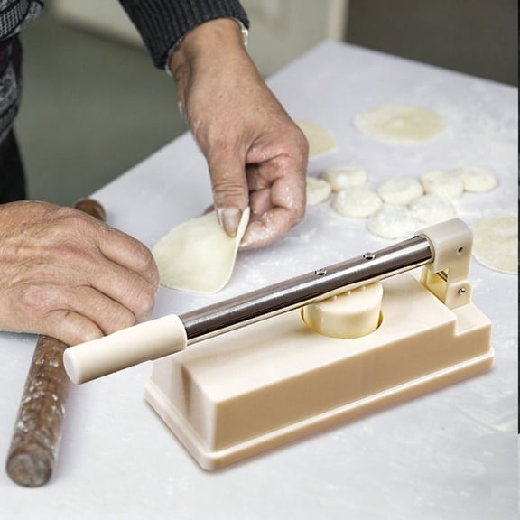 OULII White ABS Pumpkin Pie Press Ravioli Pierogi Dumpling Wrapper Food Preparation Set 1