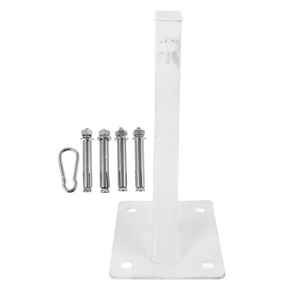 OULII White Heavy-Duty Metal Wall Mount Bracket for Boxing Heavy Bag Hanger and Swing Support