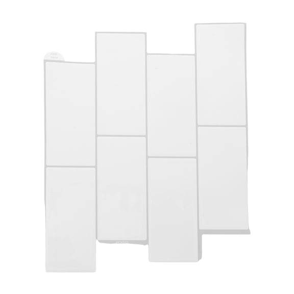 OULII Peel and Stick White Tile Backsplash with Oil Resistant Material for Stylish Wall Decoration