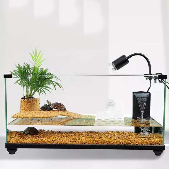 OULII White Turtle Basking Platform for Aquarium - Plastic Climbing and Sunbathing Accessory