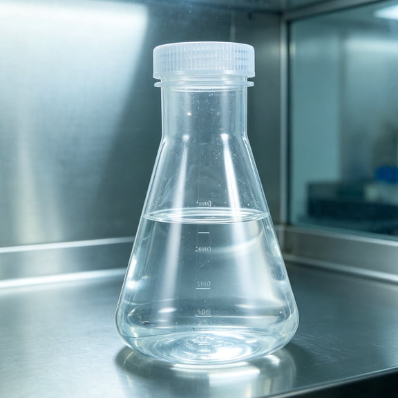 OULII Wide Mouth Plastic Lab Flask Airtight Lid Durable Heat Resistant Science Equipment
