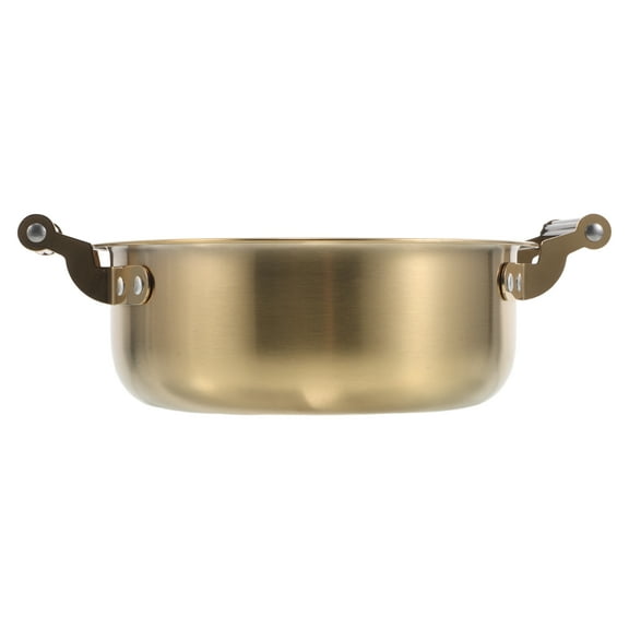 OULII Heavy Duty Stainless Steel Soup Pot with Double Handles and Wide Mouth for Easy Cooking and Serving