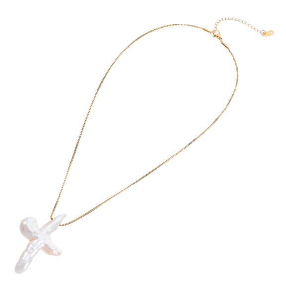 OULII Women's Cross Pendant Necklace, 1 Piece Stylish Jewelry for Teens and Daily Casual Wear