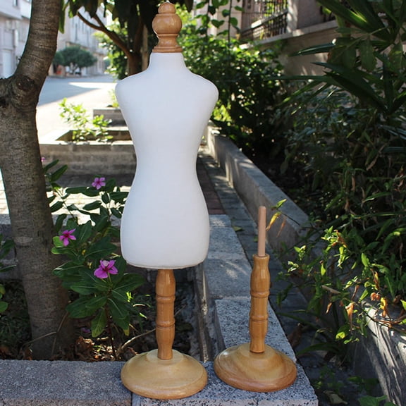 OULII Assorted Color Pet Dress Form Mannequin Model Stand Wooden Clothing Display Holder