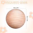 thumbnail image 1 of OULII Unfinished Wooden Ball: Wood Round Ball  Solid Hardwood Sphere for Crafts and DIY Projects and Wedding Birthday Decorations, 1 of 7
