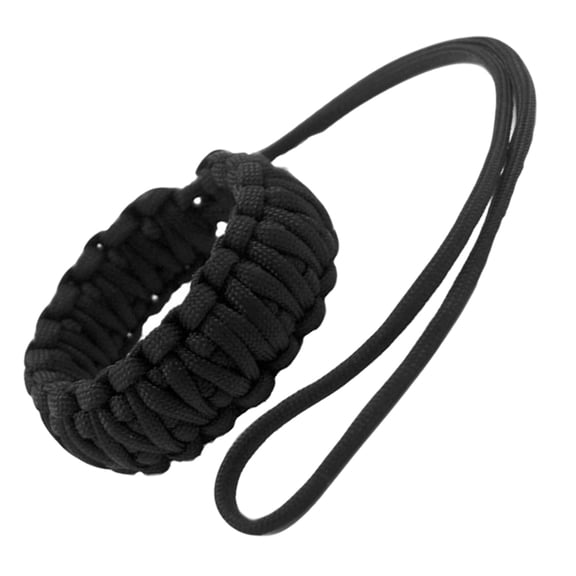 FENGGUIQU Adjustable Woven Camera Wrist Strap, Black Polypropylene, Anti-Lost Lanyard