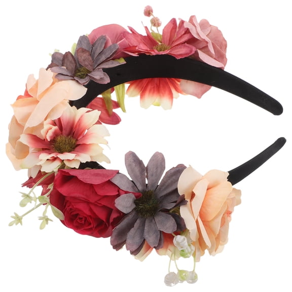 OULII Boho Floral Headband Cloth Hair Band Comfortable for Festivals
