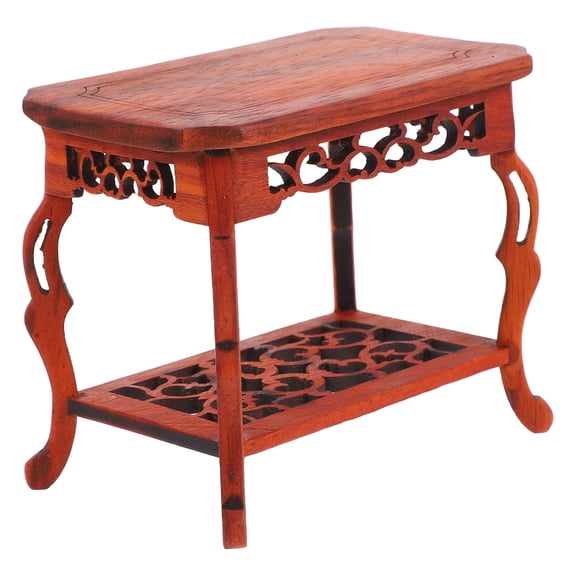 OULII Chocolate Red Rosewood Display Stand Base with Fine Texture for Home Decor Bonsai and Sculpture