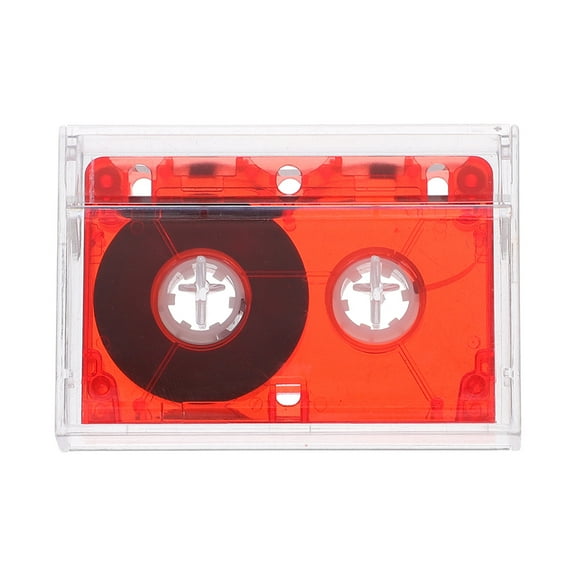 OULII Clear Recordable Red Cassette Tape for Crystal Clear in Interviews