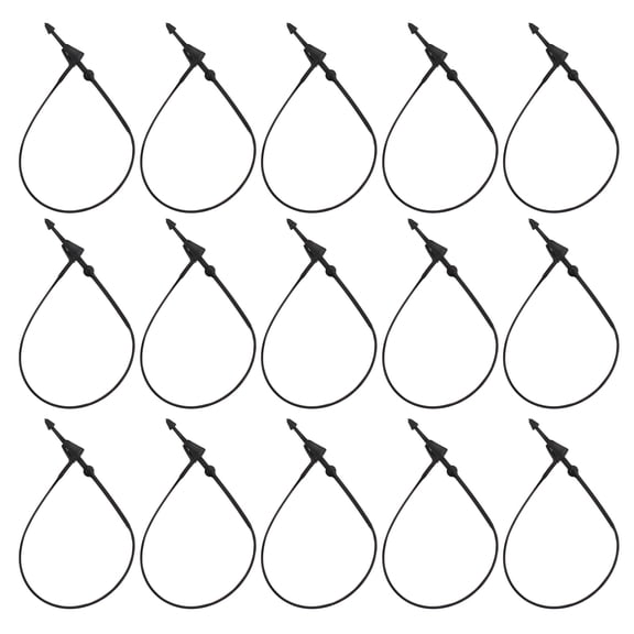 OULII craft makers Plastic Tags Fastener Black Security 5000pcs