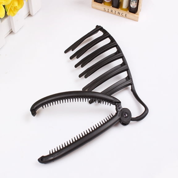 OULII Portable Black Hair Fork Disk Tool for Hair Accessories and Parties