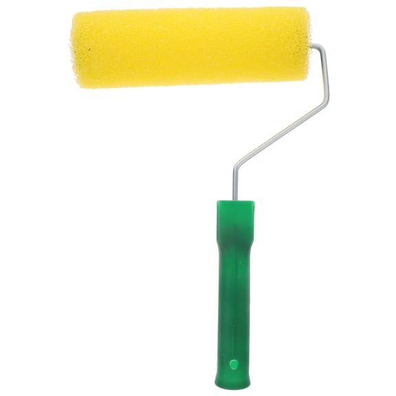 OULII sponge paint roller brush Textured Paint Roller Yellow for decorative wall painting 1Pack