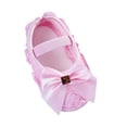 thumbnail image 1 of OUMY Baby Girls Anti-Slip Bowknot Soft Crib Soled Princess Shoes Prewalkers, 1 of 1