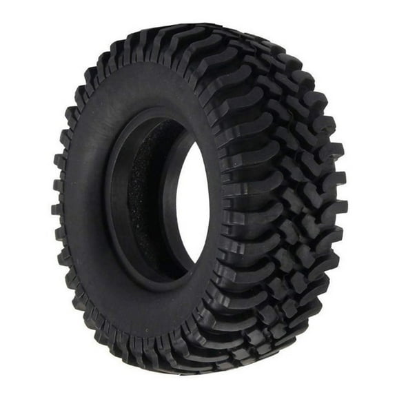 OUNONA 1.0 Crawler Tires 2 2inch Rc Wheel 1/10 Rc Tires Waterproof Tires 10X10CM Black