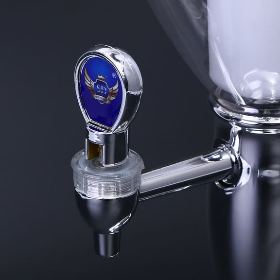 OUNONA 1.5 L Plastic Tabletop Wine Beer Tower Beverage Juice Dispenser with LED Colorful Shinning Lights