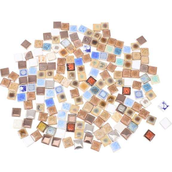 OUNONA 1 Bag of Creative Ceramic Mosaic Pieces for Art and Craft Projects, Quality Ceramic Mosaic Materials