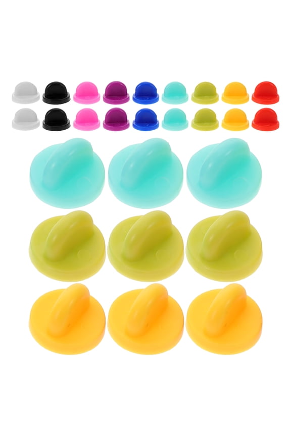 1 Box Rubber Pin Backs Locking Pin Back Locking Clasp for Brooch Rubber Locking Pin Back Pin Backing for Brooch Locking Pin Keeper