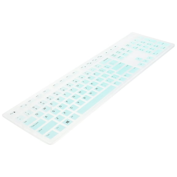 OUNONA 1Pc Thin Silicone Keyboard Protective Film Green Compatible with Dell Desktops