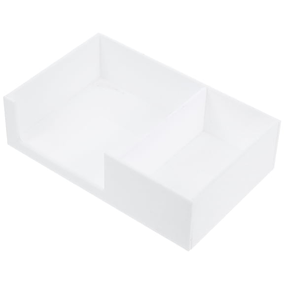OUNONA 1 Pack Acrylic Tea Bag Tray Compartment Coffee Sugar Packet Tissue Organizer Box Bathroom Tissue Box For Home Office Coffee Station