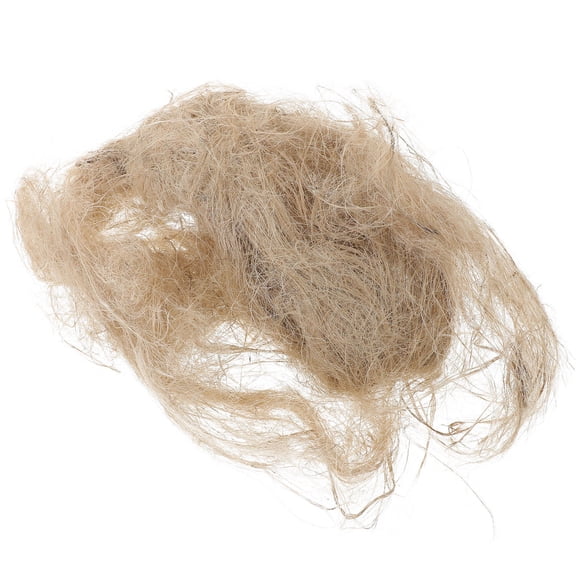 OUNONA 1Pack Bird Nesting Material Natural Khaki Fiber Warm Soft Bird Nest Supply