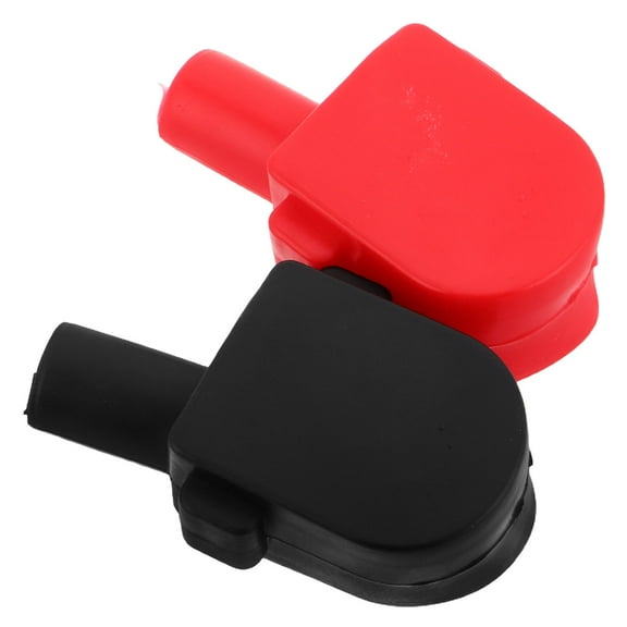 OUNONA Rubber Battery Terminal Cover for Car Truck Motorcycle Marine Supplies Durable Waterproof Insulation Boots 1 Pair