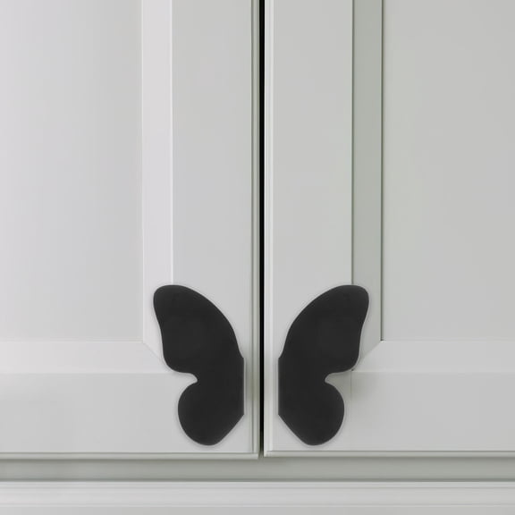 OUNONA 1 Pair Butterfly Cabinet Knobs And Decorative Drawer Knobs Butterfly Themed Knobs For Dresser Drawers Unique And Stylish Door Handles For Cabinets