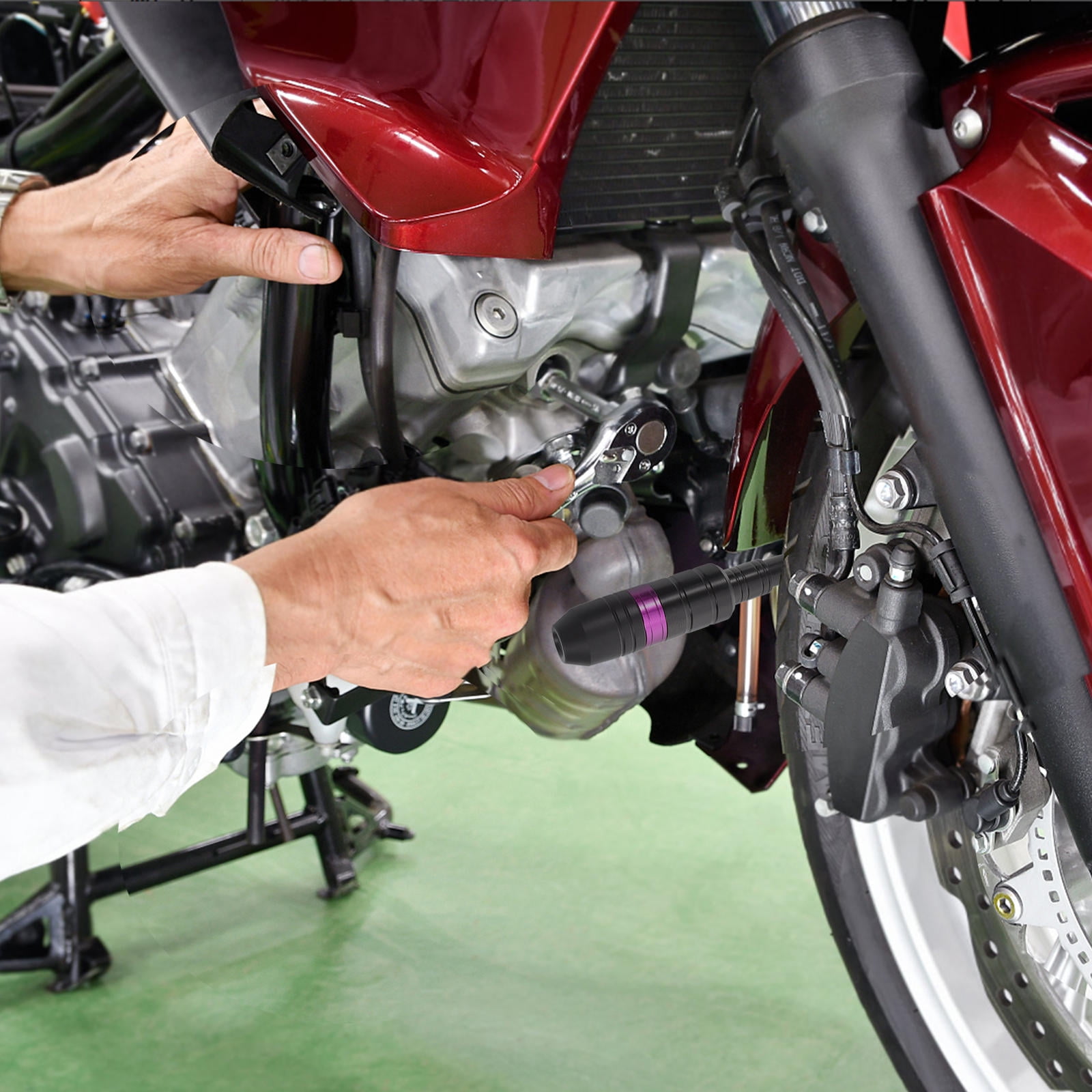 OUNONA 1 Pair Exhaust Frame Sliders with Anti Crash Protection for Motorcycle Accessories Falling Protector Crash Pad