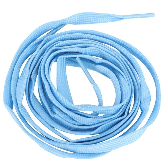 OUNONA 1 Pair Glow in the Dark Shoe Laces, Fluorescent Flat Athletic for Night Running and Outdoor Use, Sky