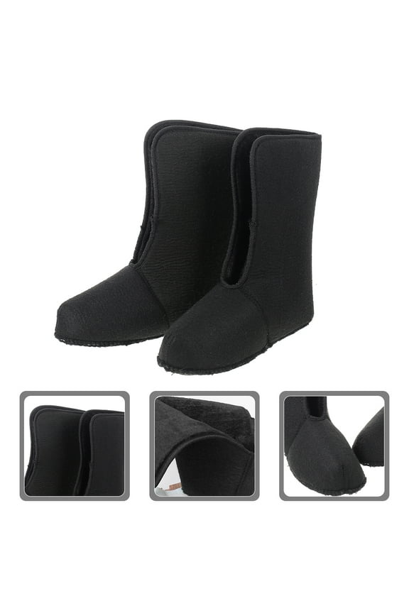 OUNONA 1 Pair Insulated Boot Liner Socks Soft Thermal Boot Liners Winter Warm Fleece Shoe Liners Cozy Boot Liners for Cold Weather