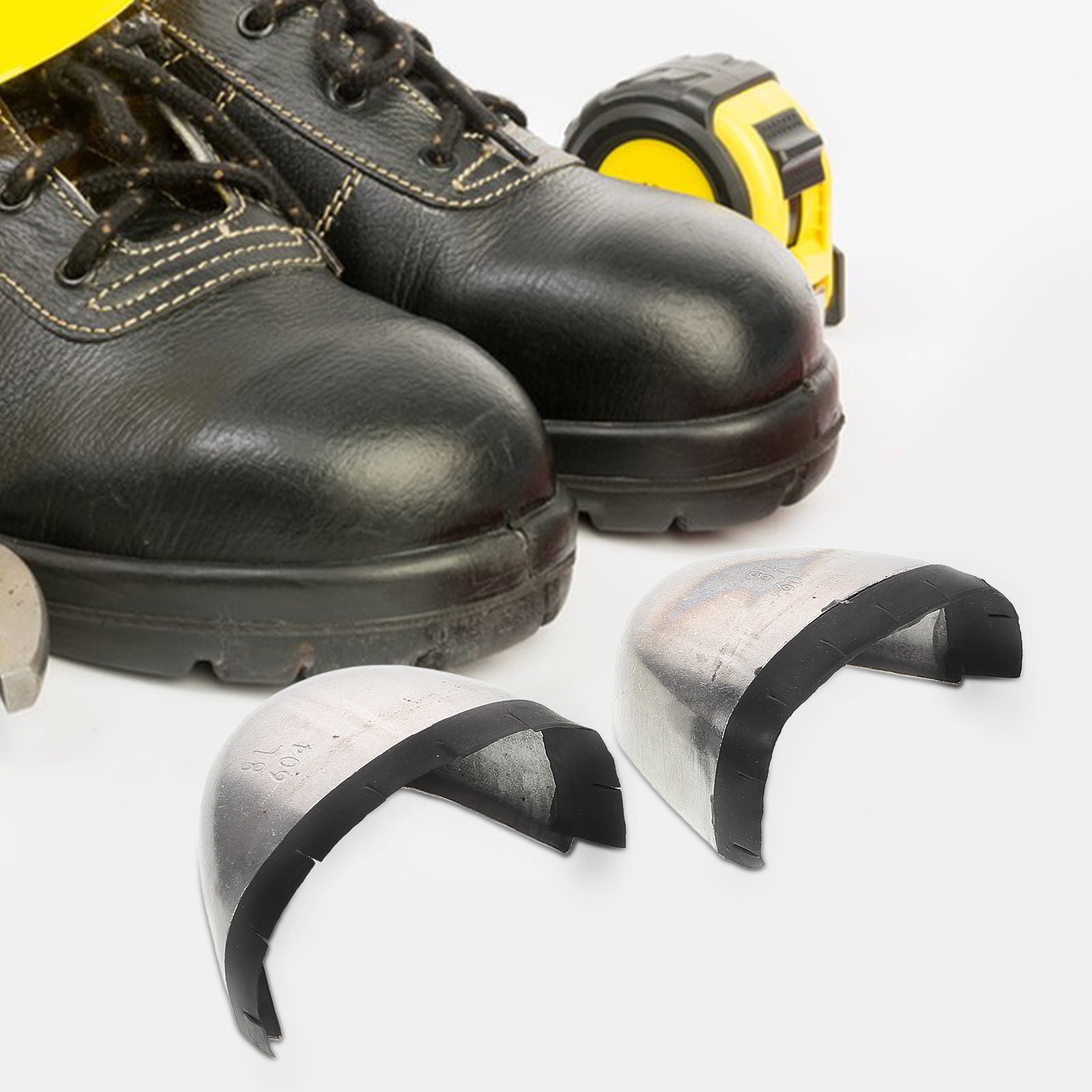 Safety Toe Covers AOKWAWALIY Pair Steel Toe Guard Metal Shoe