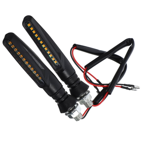 OUNONA 1 Pair LED Flowing Turn Signal Lights for Motorcycle, Motorcycle Indicator Turn Signal Lamps