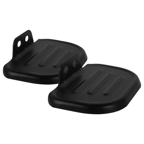 OUNONA Bike Rear Pedals with Footstool for Vehicle Use Durable Aluminum Alloy Black Color 1 Pair Fits Most
