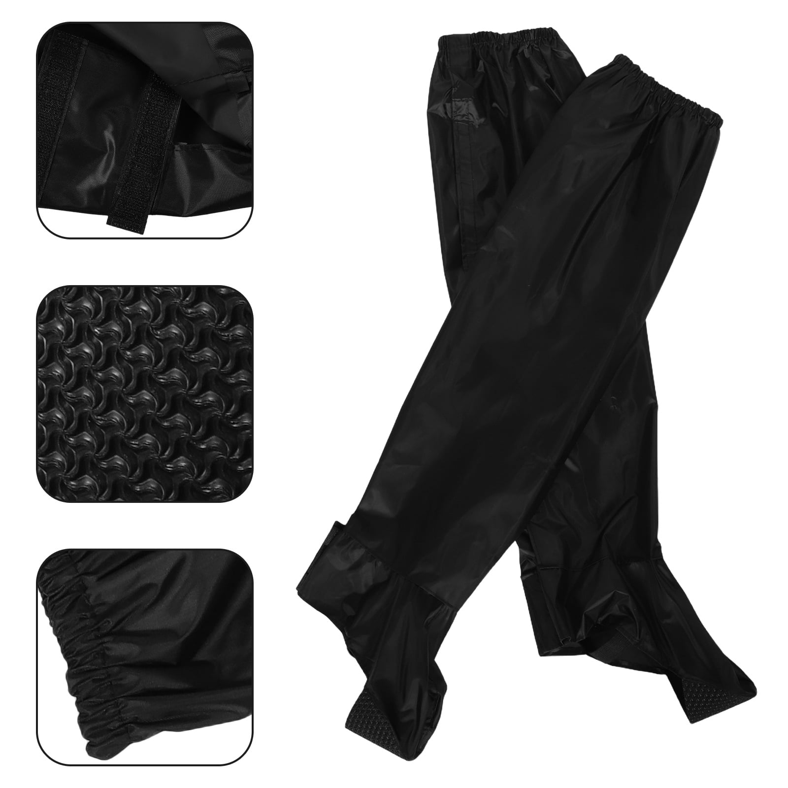OUNONA 1 Pair Of Rain Gear For Hiking And Camping Waterproof Motorcycle Pants Rain Boot Covers Windproof And Waterproof Rain Pants