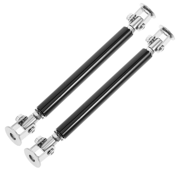 NUOLUX 1Pair Front Splitter Rod Adjustable Car Bumper Lip Support Black